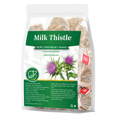 Tisana premium al cardo mariano per il benessere naturale del fegato, comfort digestivo e supporto respiratorio
