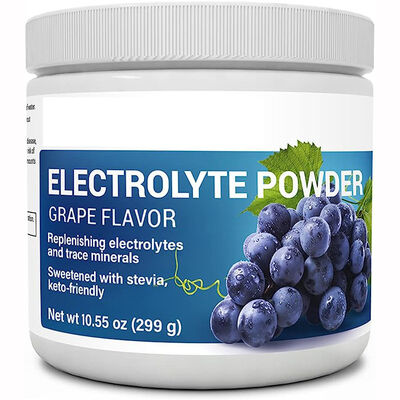 Buen precio Etiqueta privada Hidratación Polvo de electrolitos Energía de verano Bebida de vitaminas con sabor natural a uva en línea