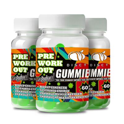Good price Private Label Pre Workout Energy Gummies Melatonin Enhancement For Men online