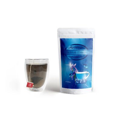 Goede prijs Blauwe vlinder 28 dagen Detox thee met natuurlijke kruiden mengsel voor afslanking en vetverbranding online