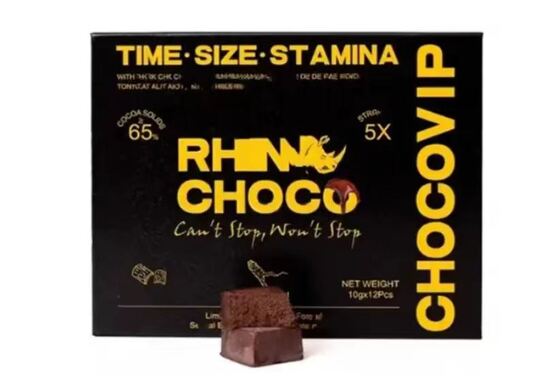 Buon prezzo Cioccolato biologico Choco VIP per uomo ricco di vitamine come snack integratore maschile in linea