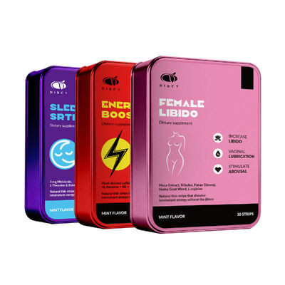 Goede prijs Slaap orale strips met 3 mg melatonine 2 mg GABA en 1,6 mg vitamine B6 online