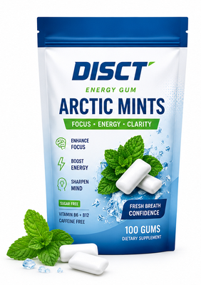 Bon prix Vegan sans sucre Vitamine B12 gomme à mâcher à la bouche pour l' énergie et la concentration en ligne